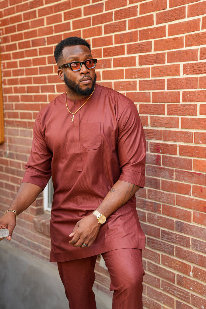 Ugo — 3/4 Sleeve Set — Sienna Ember