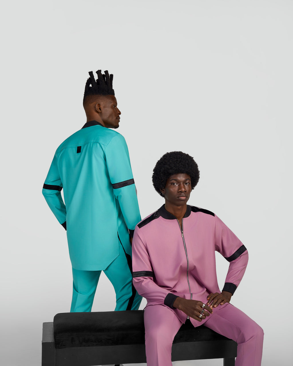 ANIÉZÉ The VarSen Set, Riviera Jade and Orchid Haze worn together