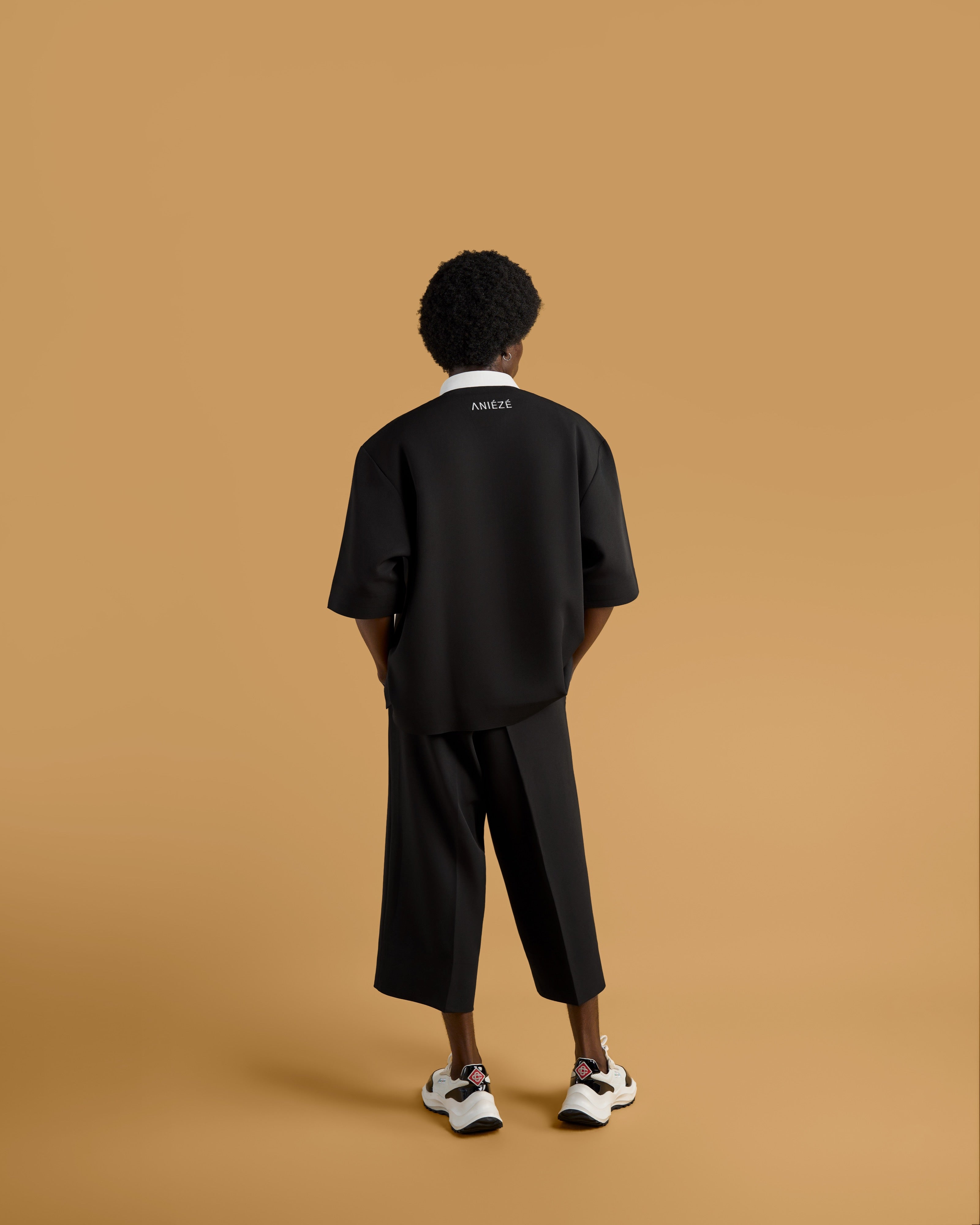 ANIÉZÉ Heritage Quarter Zip Set in Midnight Authority