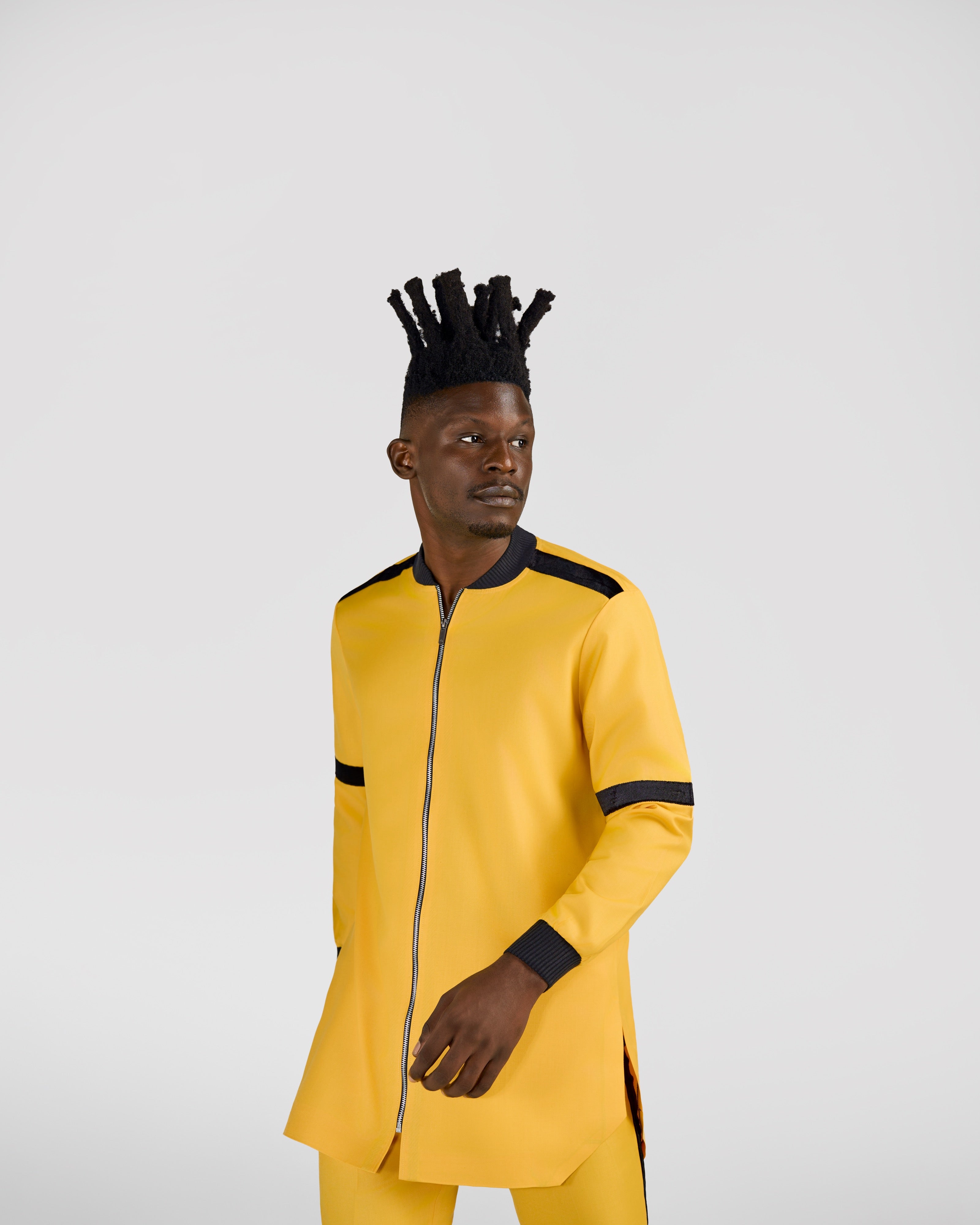 ANIÉZÉ The VarSen Set in Saffron Gold, worn, front