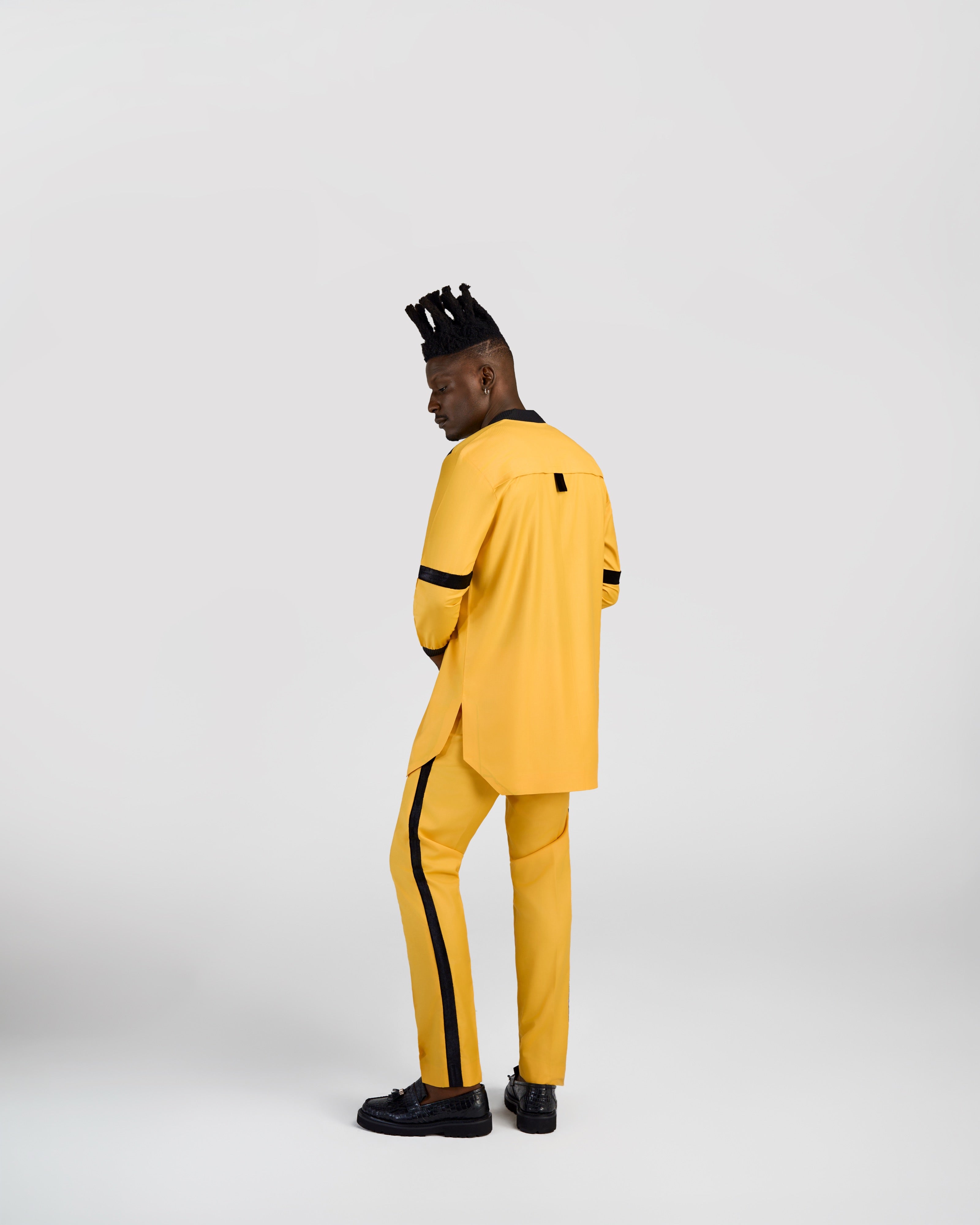 ANIÉZÉ The VarSen Set in Saffron Gold, worn, back/side